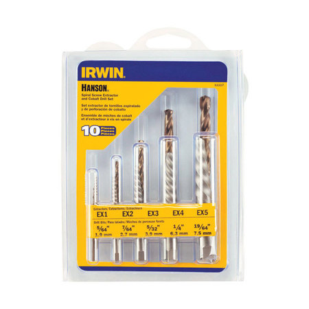 IRWIN Extractor Screw+Bit Set 11117